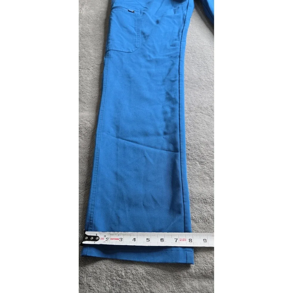 FIGS Cairo Cargo Scrub Pants Mens Large Blue PO# 1652 Technical Collection 32
